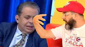 “Carlucho hace rato que no lloraba”, dice Otaola y muestra la “gran reflexión” del presentador y humorista, junto a su amigo Pasivo Black. “Mira esta realidad”, le contesta Otaola al ‘patriota’ de Univista Tv. | Cubanos del Mundo