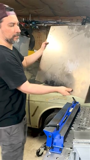 @itsallabout_thebuild giving the Versa Bend a workout this weekend! Perfect Sheet Metal Brake Bend with the eastwoodco Versa 20 inch brake. ( #📷 @itsallabout_thebuild ) #garage #cars #automotive #mechanic #carswithoutlimits #carsofinstagram #auto #car #mechaniclife #autorepair #instacars #autoparts #engine #motorsport #instacar #autoequipment #garageshop #carshop #parts #carparts #carrepair #wrenching | Eastwood