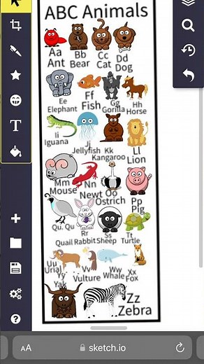 Greggy the bear abc animals