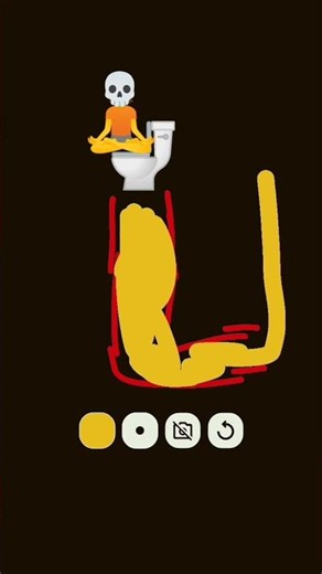 it went into his mouth. #funny#poop#toliet#skeleton