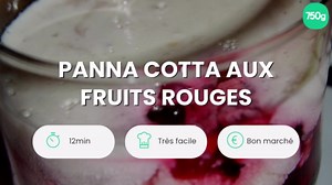 Panna cotta aux fruits rouges