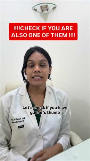 Dr.Yashvi Shah(PT) on Instagram: "🚑 Quick Solution: 🧊 Ice the area for 15 mins to kill inflammation. 🛑 Rest (I know, it’s hard, but take a break!). 🖐️ Stretch gently before you pick up your phone or your controller again. ⚠️ If the pain persists, don’t ignore it. Early treatment prevents long-term damage. Save this post for your next loading screen and DM me to book a consultation or WhatsApp us at +91-9326660847"