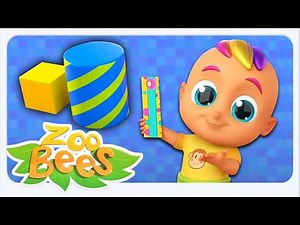 Zoobees Shapes Song 🔺🟦 | Learn Geometric Shapes | Educational Nursery Rhyme