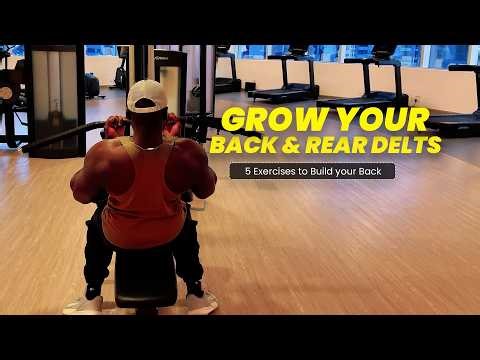 5 Dumbbell & Cable Exercises for a Wide Back and Thick Rear Delts🏋️‍♂️