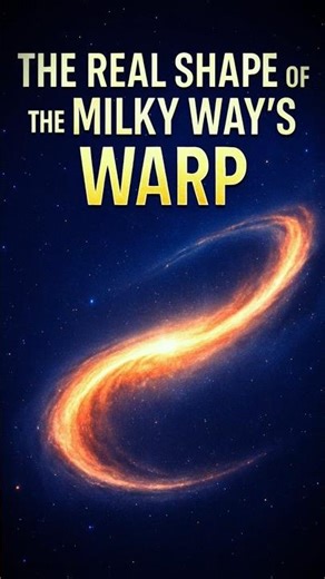 🌌 The Milky Way’s Warped Shape — A Twisted Home Galaxy