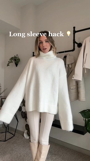 Style Hacks for Oversized Sweater Sleeves