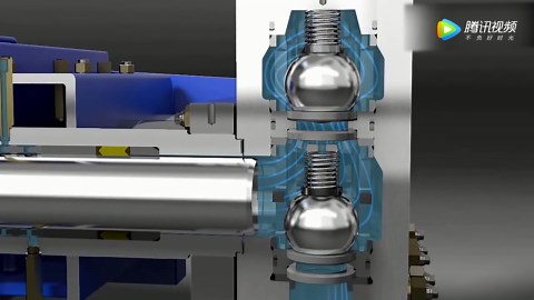 3D动画演示柱塞泵的结构原理，非常直观易懂
