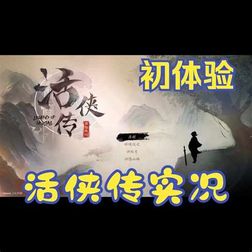 活侠传，赵哥我初入江湖，是一个正气凛然的大侠 P1