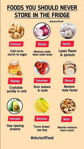 Stop Refrigerating These Foods – They Lose Taste & Nutrition #healthylifestyle #healthtips