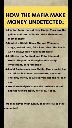 How Organized Crime Hides Money (Explained Simply) #motivation #wellbeing #healthyliving #lifehacks
