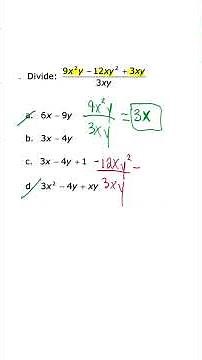 The Trick to Dividing Polynomials by Monomials