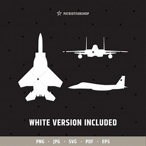 F15 Eagle Silhouette SVG Bundle: US Air Force Jet Fighter (digital Download) | 258 - Etsy