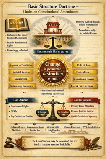 What is Basic Structure Doctrine? | Kesavananda Bharati Case | UPSC