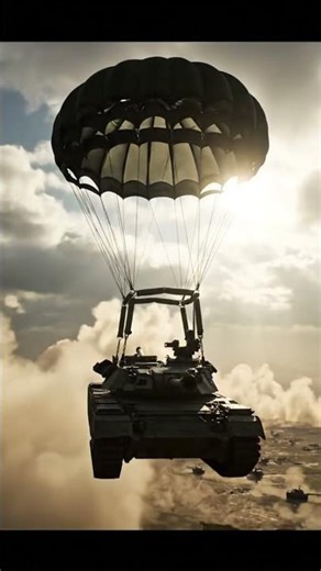 A C-17 Globemaster III transport aircraft drops tanks from the air #aircraft #tank