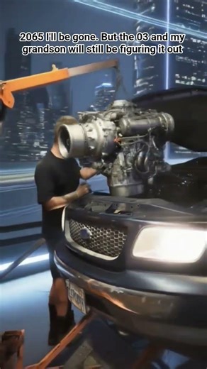 Fixing the '03 (and the audio) in 2065 👴⚙️