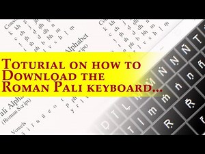 Toturial on Download of Roman Pali KeyBoard @Metta