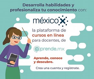 La Plataforma México X es una herramienta digital de cursos masivos, gratuitos y en línea de aprende.mx, donde los #docentes podrán fortalecer sus habilidades y competencias digitales. 👨🏽‍🏫🧑🏻‍🏫👩🏽‍🏫 ¡Da clic aquí para conocerla! 👇🏼 bit.ly/3bS8WWW | Secretaría de Educación Pública