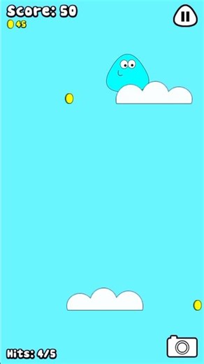 POU CYAN GAMEPLAY FREE FALL #pouvlogs #pou