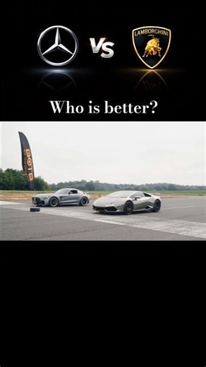 Lamborghini Huracan ❤️‍🔥 vs Mercedes AMG GTR 🤯
