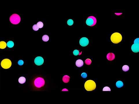 Hypnotic Floating Neon Balls | 1 Hour 4K Deep Focus Visuals | Stress Relief Loop
