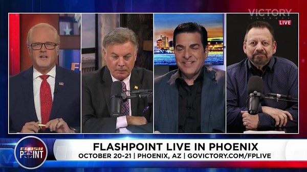 6.5K views · 474 reactions | Flashpoint LIVE at Phoenix, AZ with Mario, Lance Hank, and host Gene Bailey - Oct 20th. https://mariomurillo.org/events/flashpoint-phoenix-oct-20th/ | Mario Murillo Ministry | Facebook