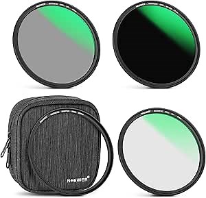 NEEWER 67mm 4-in-1 Magnetic Lens Filter Kit, Includes Neutral Density ND1000+MCUV+CPL+Adapter Ring with 42-Layer Coating/Ultra Slim/Waterproof/Scratch Resistant HD Optical Glass&Water-Resistant Pouch