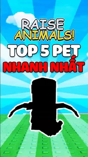 Top 5 Fastest Pets in Raise Animals #roblox #raiseanimals #moiroblox