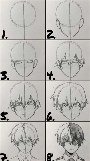 How to draw Todoroki#drawing