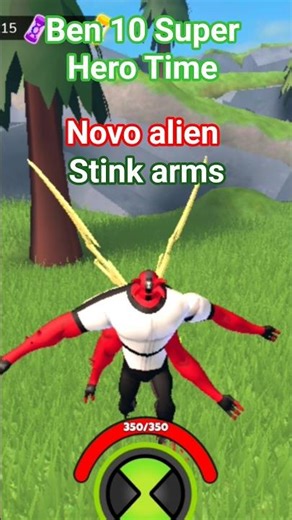 jogando roblox: Ben 10 Super Hero Time novo alien (stink arms) #ben10roblox