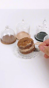 1.3K views · 25 reactions | Gonna upload this miniature glass dome now! stay tuned at our webshop and head to our Miniature Glassware Collection 拾 #miniature #tinybaking #tinycake | Realminiworld | Facebook