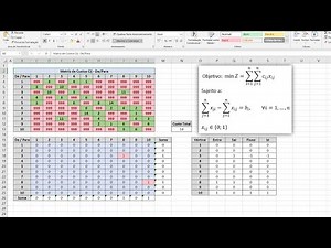 Caminho Minimo - Implementação com Solver / OpenSolver no Excel