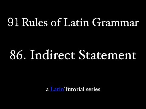 Rule 86: Indirect Statement
