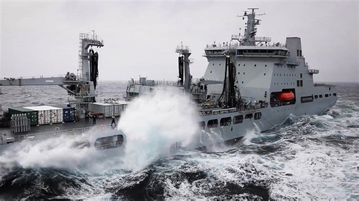 Arctic operations: RFA Tidesurge in action