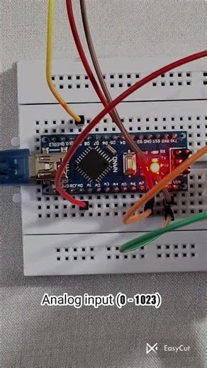 Arduino Nano Servo Control Using Potentiometer