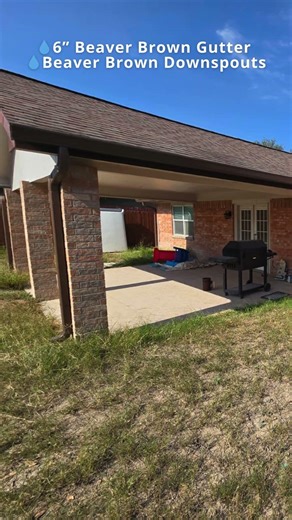 Beaver Brown Seamless Gutters Installation | Mission, TX