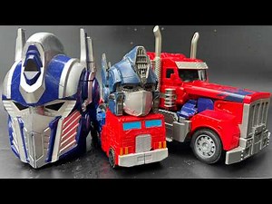 Different Leader Transformers Comparison | Reactivate OPTIMUS PRIME vs UNICRON Stopmotion Robot Car