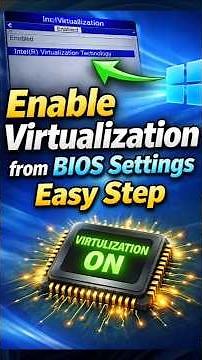 Enable Virtualization From BIOS #windows11#virtualization #tech #ITeePK