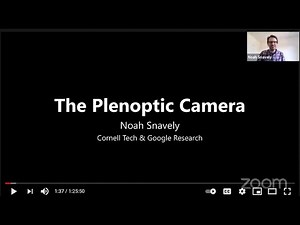 3DGV Seminar: Noah Snavely -- The Plenoptic Camera