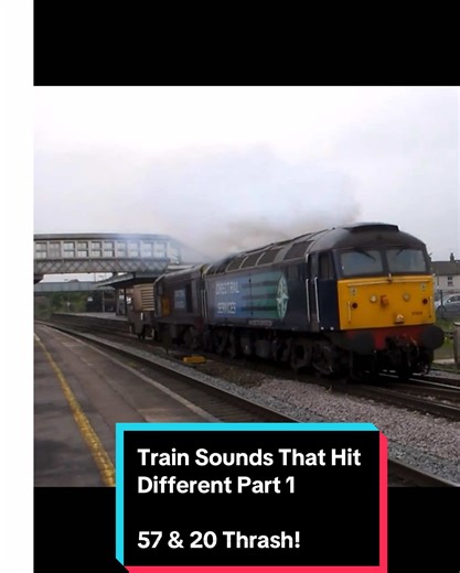 Hey everyone Diesel Thrash from older locomotives or newer locomotives! Let me know in the comments! 😏- follow for part 2! #thrash #oldtrains #class57locomotive #thrash #fyp