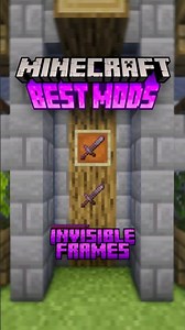 Invisible Item Frames in Minecraft