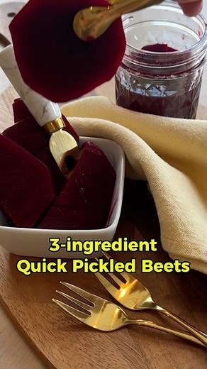 Pickled Beets | Quick, Easy, 3-Ingredient Refrigerator Recipe