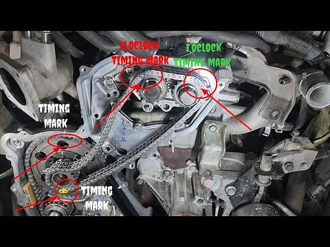 Nissan navara D40 YD25 Ddti engine timing chain removal and installation