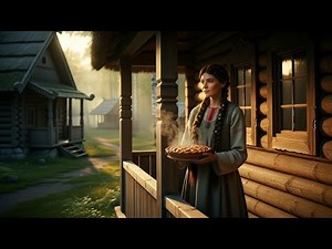 Medieval Slavic Cooking: Apple Pie & Rustic Hearth Ambiance