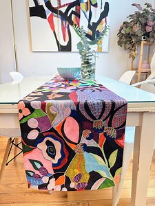 Vibrant Table Runner With Boho Charm - Art Inspired Flower Design for Unique Home Decor - Etsy