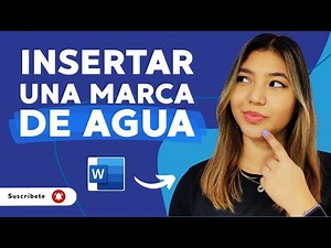 Cómo COLOCAR una MARCA de AGUA en Word - 🤔Poner la marca de agua en todas las hojas💻