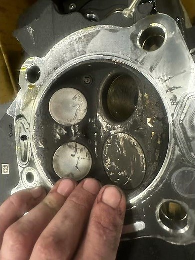 Harley M8 Engine Failure at 11,000 miles. Lifter failure, cracked valve spring and dropped valve.