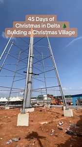 Tallest Christmas 🎄 tree in Africa is currently being planted in Asaba . Asaba: We are planting the tallest Christmas 🎄 tree in Africa and this is 1/3rd of it. Plan to visit the garden! 🥂 Opening 1st Dec - 14th Jan 2024 #DiscoverDelta • 45 Days of #ChristmasInDelta • #TourDelta • #PhoenixStudiosAsaba • #LeisureParkAsaba | Ossai Ovie Success