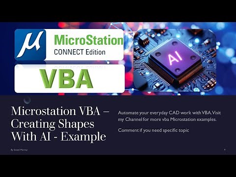 Getting Started with AI-Powered Design in MicroStation: Demo Using ChatGPT