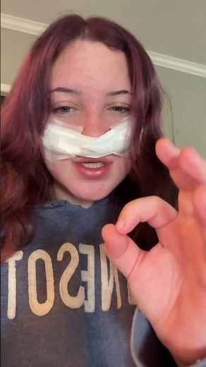 I have tissue up my nose…