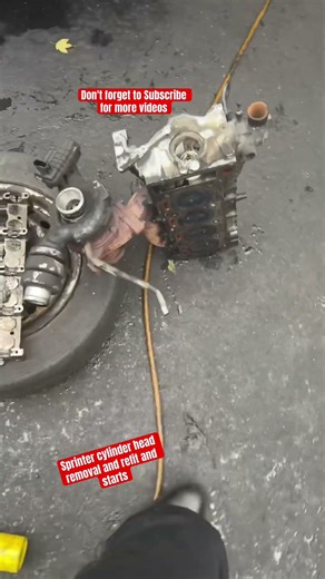 Mercedes sprinter cylinder head removal refit and engine starting